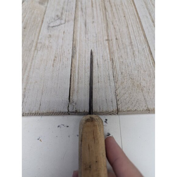 Vintage Ice Pick Wood Handle Steel Tip 7" - Picture 5 of 5